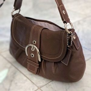 Coach Brown leather shoulder bag